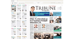 Desktop Screenshot of epaper.tribune.com.pk