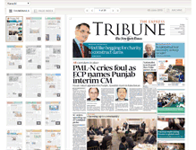 Tablet Screenshot of epaper.tribune.com.pk